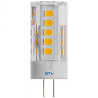 Светодиодная LED лампа GTV, 3,5W, G4, 3000К тёплое свечение.