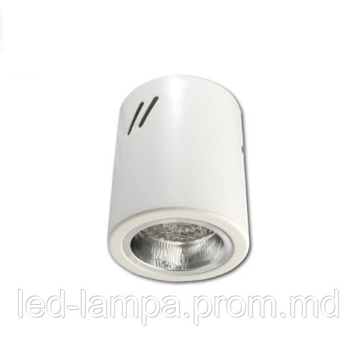 Потолочный светильник/корпус master LED, Ø90x110мм, 1хE27, сталь, белый. ПОЛЬША! - фото 1 - id-p10085607