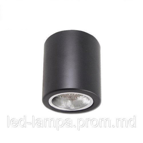 Потолочный светильник/корпус master LED, Ø90x110мм, 1хE27, сталь, чёрный. ПОЛЬША! - фото 1 - id-p10085608