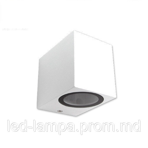 Светильник/корпус master LED, 1хGU10, фасадный, алюминий + стекло, квадратный, белый, Lida. Польша - фото 1 - id-p10085617