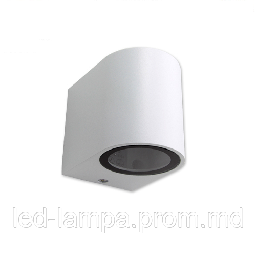 Светильник/корпус master LED, 1хGU10, фасадный, алюминий + стекло, белый, Luna. Польша - фото 1 - id-p10085627
