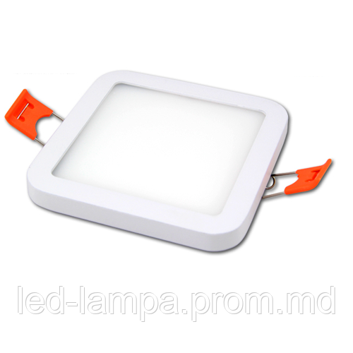 Потолочный светодиодный светильник, master LED, 12W, 4000K, врезной, Ortho, алюминий, квадратный, белый. - фото 1 - id-p10085674