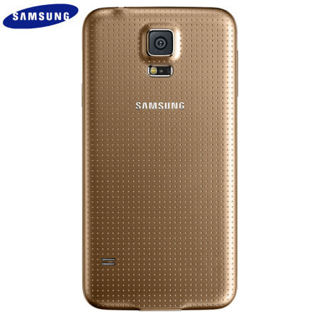 Задняя крышка для Samsung Galaxy S5 SM-G900 Gold, золотистая - фото 1 - id-p10085213