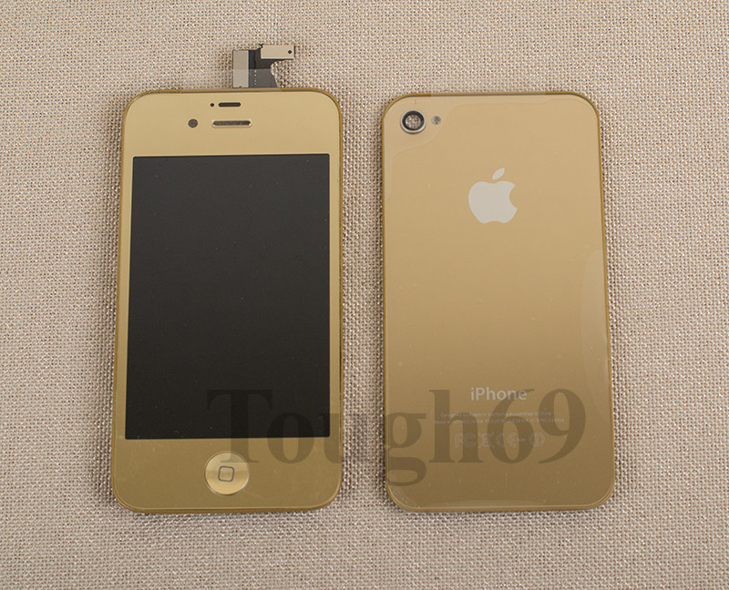 Дисплей LCD + Touchscreen iPhone 4s Gold + задняя крышка - фото 1 - id-p10085225