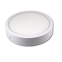 Потолочный светодиодный светильник, master LED, 18W, 4000K, RA>70, накладной, Ortho, алюминий, круглый, белый.