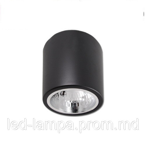 Потолочный светильник/корпус master LED, Ø132х152мм, 1хE27, сталь, чёрный. ПОЛЬША! - фото 1 - id-p10085879