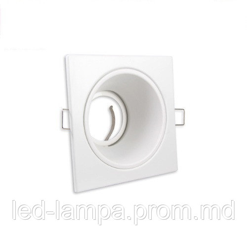 Светильник/корпус master LED, потолочный, встраиваемый, сталь, квадратный, белый матовый, Doria. ПОЛЬША! - фото 1 - id-p10085890