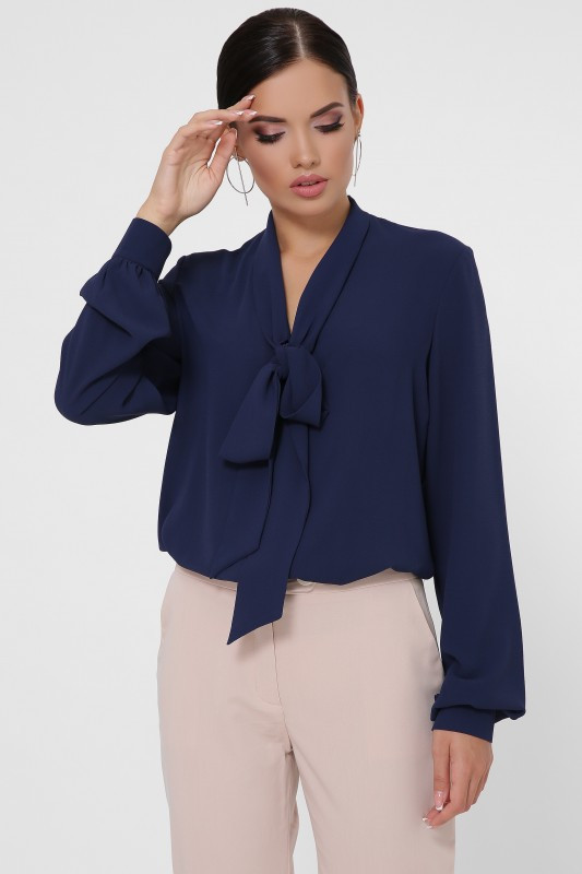 Блуза "Maryam" темно-синий - фото 1 - id-p10089520