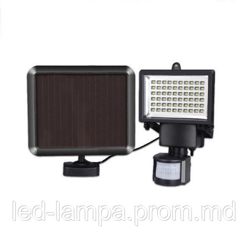 Светодиодный LED прожектор, master LED, 10W, 5500-6000K, на солнечной батарее,с датчиком сумерек и движения - фото 1 - id-p10085937