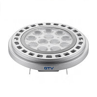 Светодиодная LED лампа GTV, 12W, G53, AR11, 45°, 3000К тёплое свечение.