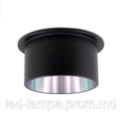Светильник/корпус master LED, потолочный, встраиваемый, алюминий, круглый, чёрный матовый, Ronda. ПОЛЬША! - фото 1 - id-p10085965