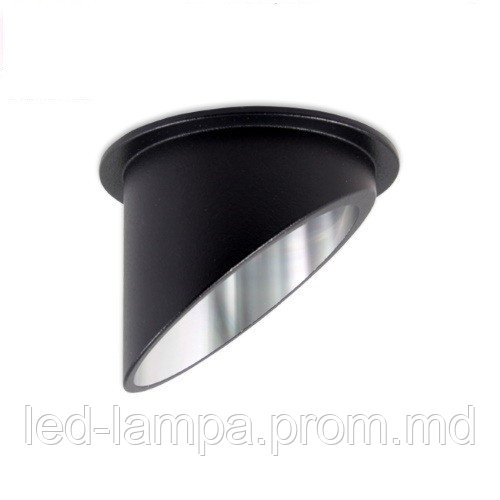 Светильник/корпус master LED, потолочный, встраиваемый, алюминий, круглый, чёрный матовый, Spika ПОЛЬША! - фото 1 - id-p10085967