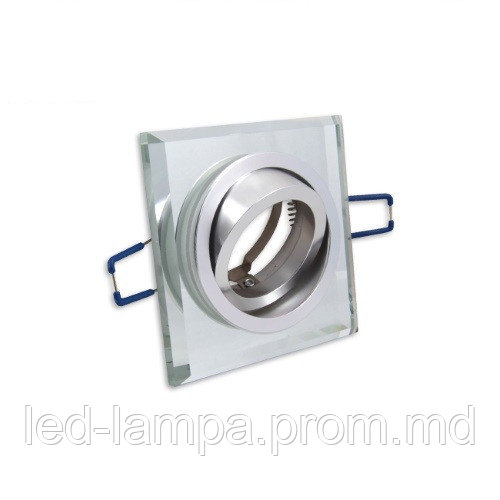 Светильник/корпус master LED, потолочный, встраиваемый, алюминий + стекло, квадратный, белый. Польша - фото 1 - id-p10085985