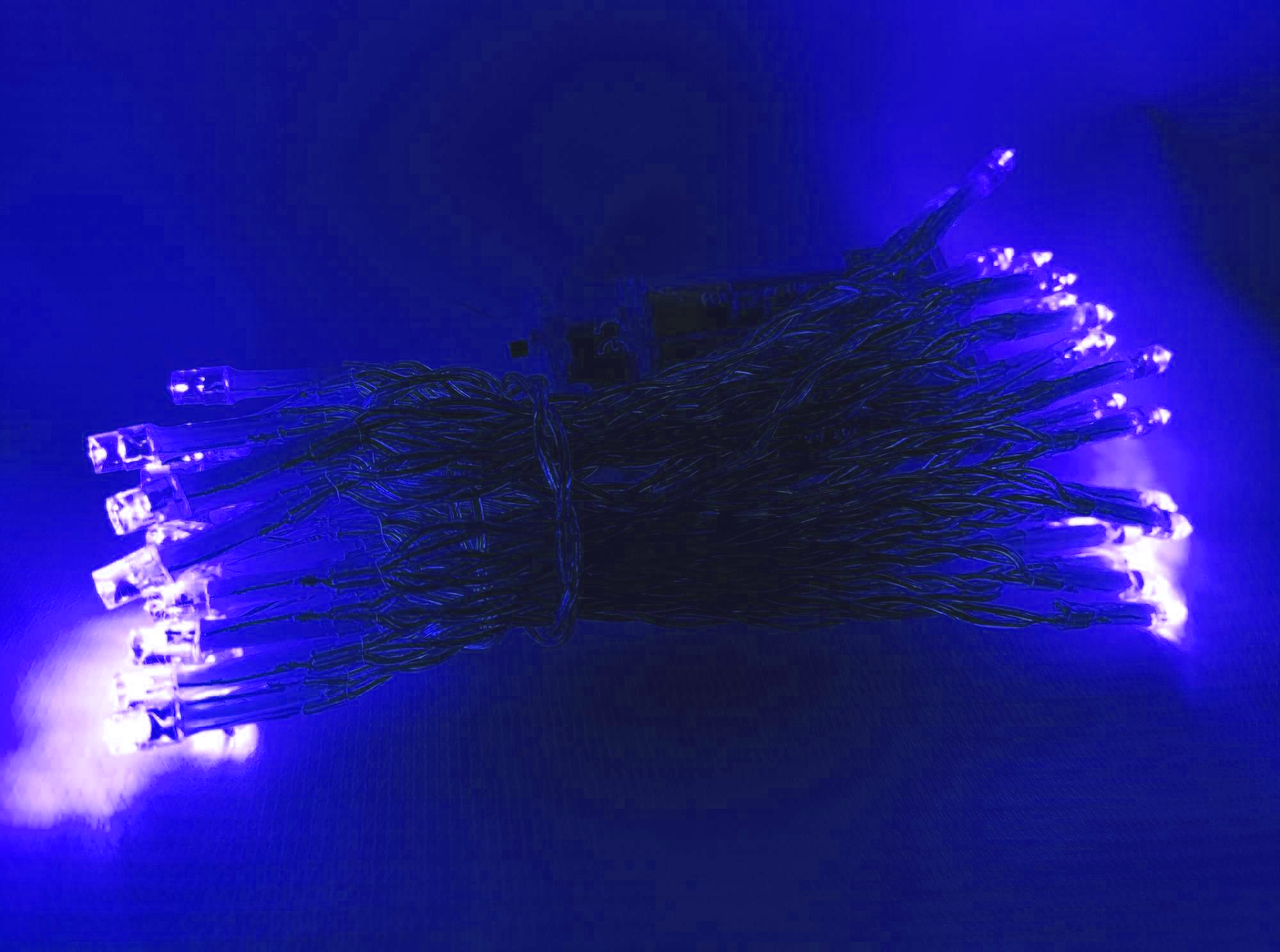 Светодиодная гирлянда 3 метров на батарейках синий ECOLEND - фото 1 - id-p8352692