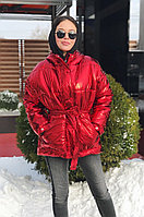 Стильная крутая осенне-зимняя непромокаемая куртка с капюшоном и поясом, копия IENKI IENKI