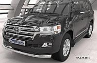 Защита переднего бампера Toyota Land Cruiser 200 (2015-)(кроме Executive) (одинарная) d76*