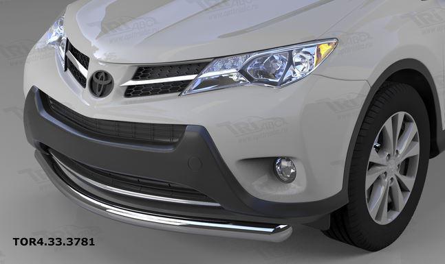 Защита переднего бампера Toyota RAV4 (2013-2015) (одинарная) d 60 - фото 1 - id-p10097239