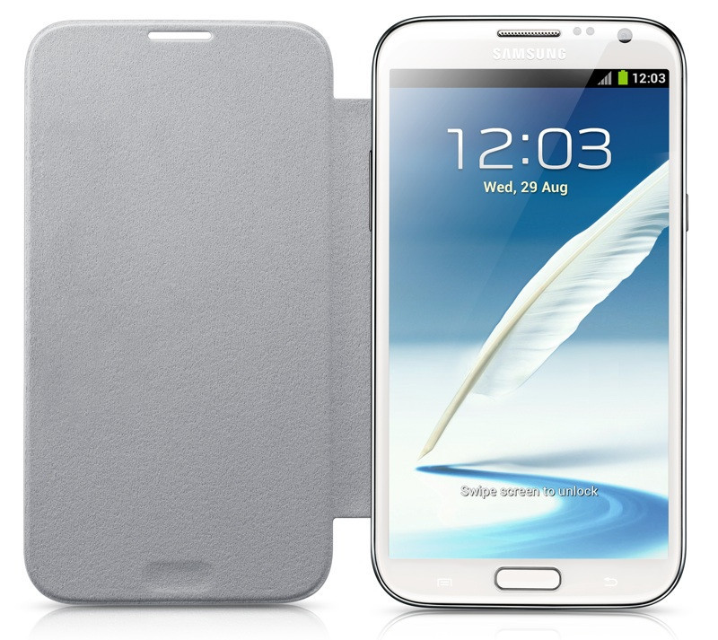 Dilux - Чехол - книжка Samsung Galaxy Note II 2 N7100 Flip Cover черный Белый - фото 1 - id-p10099835