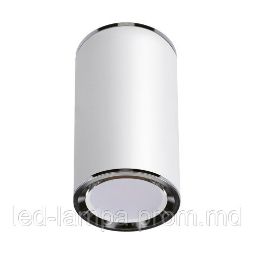 Потолочный светильник/корпус, Strühm Poland, накладной, алюминий, круглый, белый, 1хGU10, MEGAN DWL. - фото 1 - id-p10100306