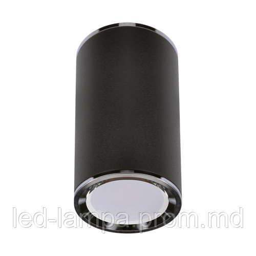 Потолочный светильник/корпус, Strühm Poland, накладной, алюминий, круглый, чёрный, 1хGU10, MEGAN DWL. - фото 1 - id-p10100307