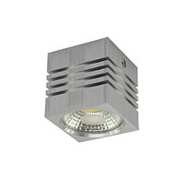 Потолочный светодиодный светильник, Strühm Poland, 3W, 4000K, алюминиевый, квадратный, серебряный, GUSTI LED.