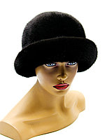 Женская норковая шляпа "Шивани" (темно - коричневая).
