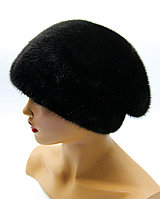 Женская зимняя шапка из меха норки "Бєти" (черная).