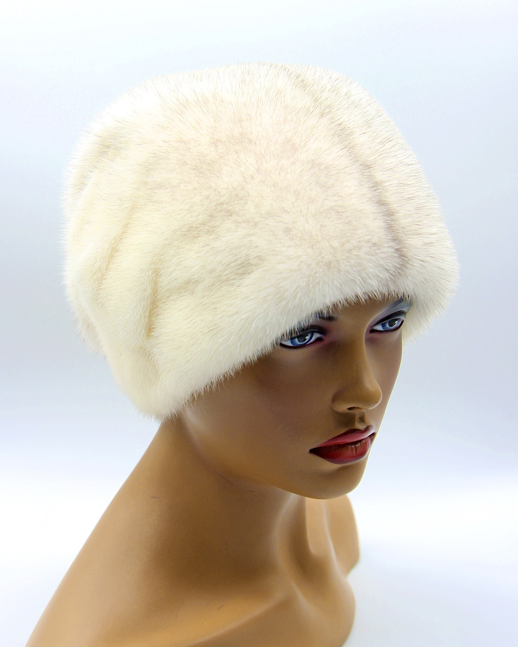 Женская шапка норковая "Веер" одна рюш (крестовка) - фото 1 - id-p8141505
