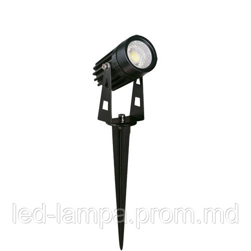 Тротуарно-грунтовой светодиодный светильник, Strühm Poland, 3W, 4500K, врезной, алюминиевый, чёрный, PLANT LED - фото 1 - id-p10106188