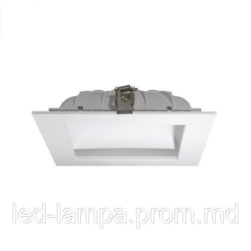 Потолочный светодиодный светильник, Strühm Poland, 8W, 4000K, врезной, алюминиевый, квадратный, CINDER LED D - фото 1 - id-p10106209