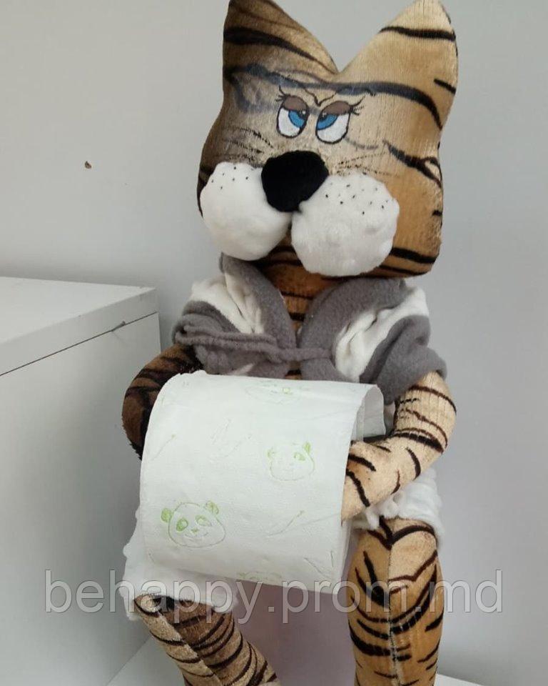 Тигровый Кот держатель туалетной бумаги - фото 1 - id-p10110370