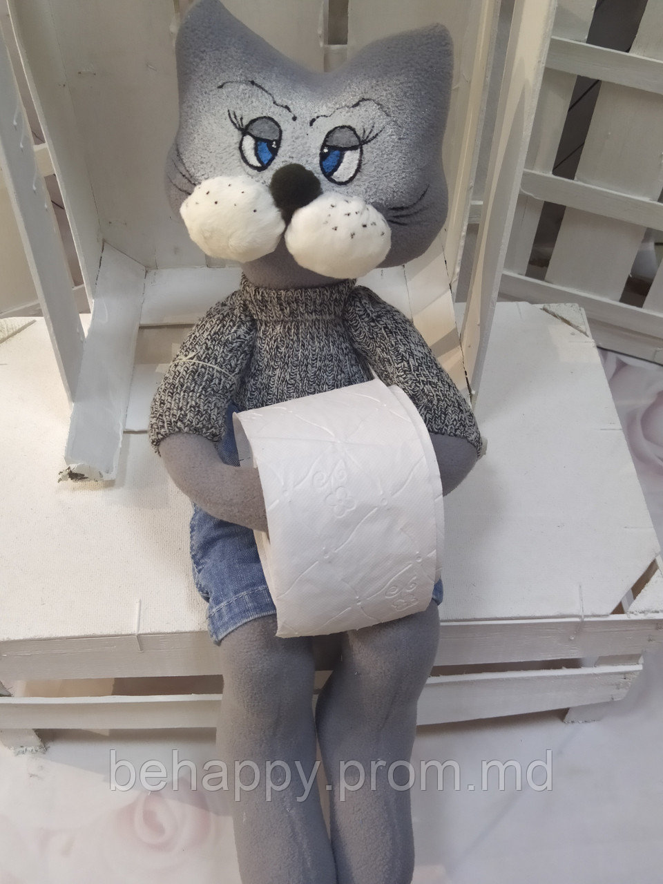 Кот держатель туалетной бумаги - фото 1 - id-p10110371