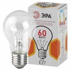 Лампа накаливания ЭРА A50 груша 60Вт 230В Е27 цв. упаковка - фото 1 - id-p10115198