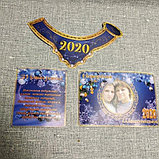 Этикетки - Наклейки на бутылку шампанского Новогодние с вашей фотографией, фото 2