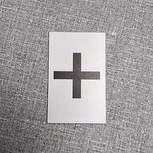 Плюс. Пластиковые карточки для наборного полотна