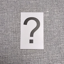 Вопросительный знак. Пластиковые карточки для наборного полотна