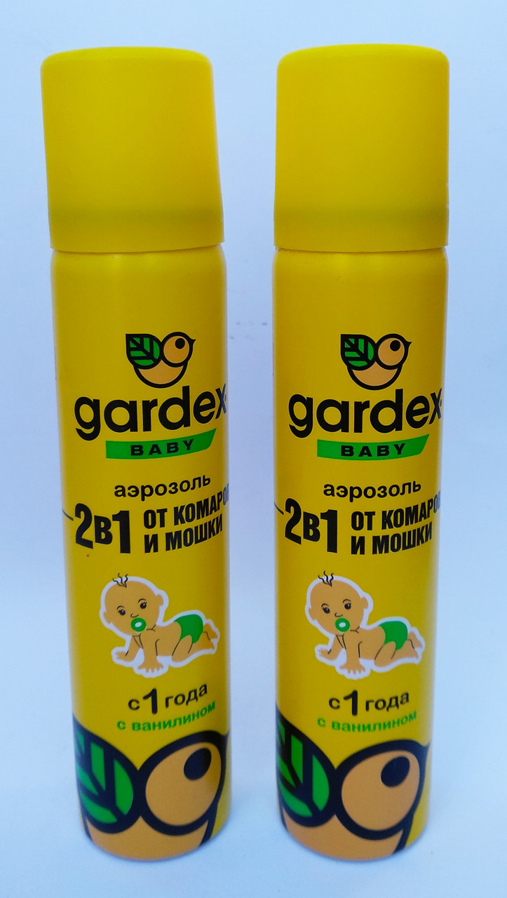 Спрей аэрозоль Гардекс детский 2-в-1 от комаров и мошек от 1 года - фото 1 - id-p10117606