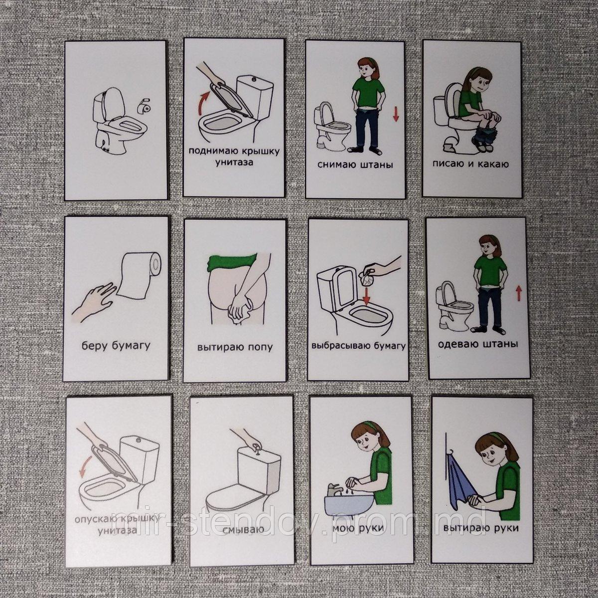 Набор развивающих магнитов "Туалетная комната", фото 1