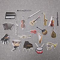 Набор развивающих магнитов "Музыкальные инструменты" 10 см