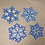 Наклейки для окон Снежинки, фото 4