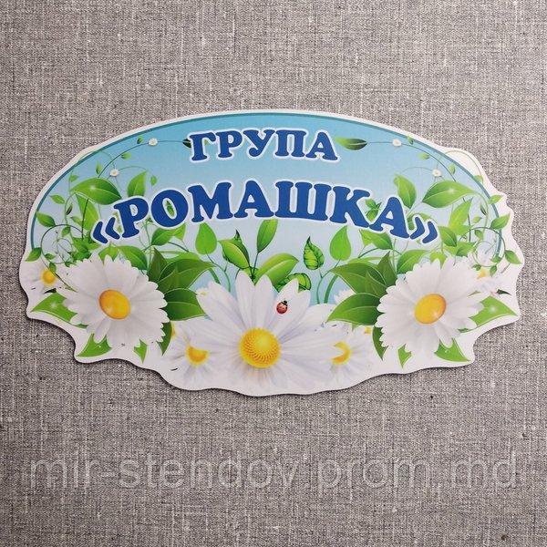 Табличка Для группы детского сада  "Ромашка", фото 1