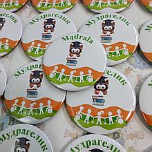Значки з логотипом Мудрагелик