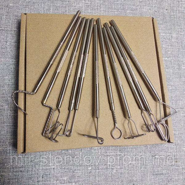 Зонды логопедические массажные с цельнометаллической рукояткой, фото 1