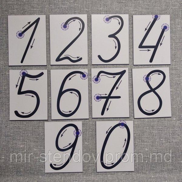 Цифры прописные. Магнитные карточки набор №2, фото 1