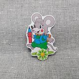 Магнитный стенд для крепления рисунка Мышонок, фото 3