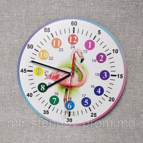 Настенные часы Розовый фламинго, фото 1