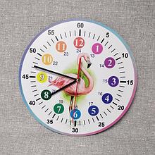 Настенные часы Розовый фламинго