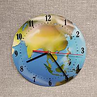 Часы для кабинета географии Глобус 40 см