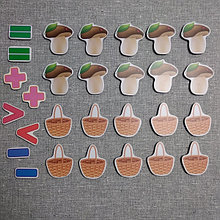 Магнитная математика Грибы и корзинки