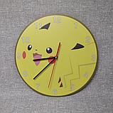Часы настенные Покемоны жёлтые, фото 2
